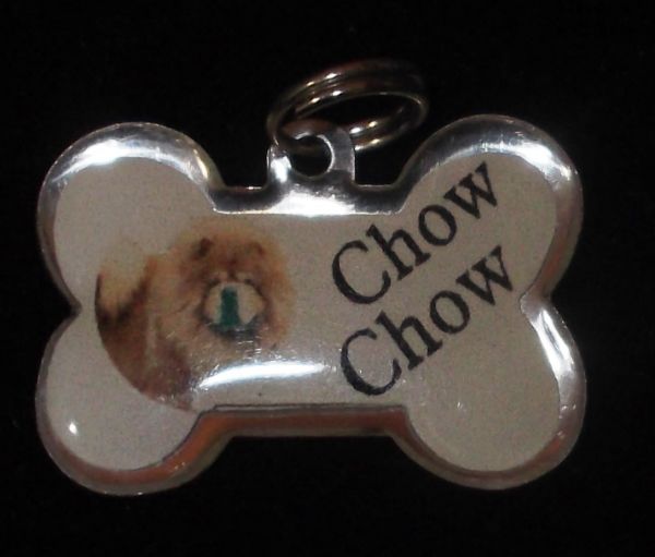 placa de identificação Chow Chow